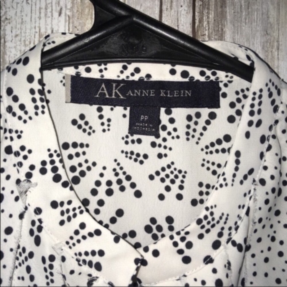 Anne Klein Button Down Blouse - Picture 3 of 5